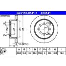 Bremsscheibe 24.0118-0141.1