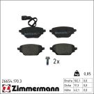 Zimmermann Bremsbelagsatz, Scheibenbremse 26654.170.3