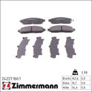Zimmermann Bremsbelagsatz, Scheibenbremse 24227.160.1