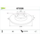 Valeo Bremsscheibe COATED 673326