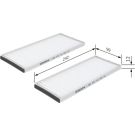BOSCH 1 987 432 161 Innenraumfilter