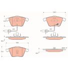 TRW Bremsbelagsatz, Scheibenbremse COTEC GDB1528