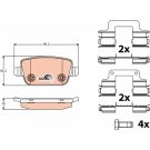 TRW Bremsbelagsatz, Scheibenbremse COTEC GDB1708
