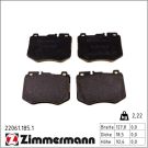 ZIMMERMANN 22061.185.1 Bremsbeläge für Verschleißwarnanzeiger vorbereitet