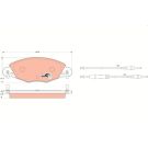 TRW Bremsbelagsatz, Scheibenbremse COTEC GDB1449
