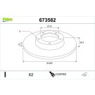 Valeo Bremsscheibe COATED 673582
