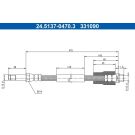 Bremsschlauch 24.5137-0470.3 Bremsschlauch 24.5137-0470.3