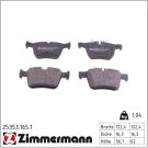 Zimmermann Bremsbelagsatz, Scheibenbremse 25353.165.1