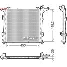 Kühler, Motorkühlung DRM43006