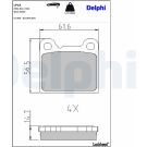 Delphi Bremsbelagsatz, Scheibenbremse LP18