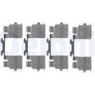 Delphi Zubehörsatz, Scheibenbremsbelag LX0476