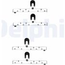 Delphi Zubehörsatz, Scheibenbremsbelag LX0071