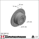 Zimmermann Bremsscheibe SPORT Z 150.1287.52