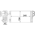 Mahle Wärmetauscher, Innenraumheizung BEHR AH 88 000S Mahle Wärmetauscher, Innenraumheizung BEHR AH 88 000S