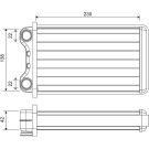 Valeo Wärmetauscher, Innenraumheizung 812255