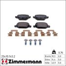 Zimmermann Bremsbelagsatz, Scheibenbremse 25410.145.2