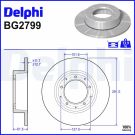Bremsscheibe BG2799 Bremsscheibe BG2799