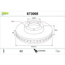 Bremsscheibe 673068 Bremsscheibe 673068