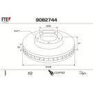 Bremsscheibe 9082744 Bremsscheibe 9082744