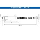 Bremsschlauch 83.8615-0366.3