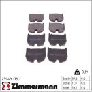 Zimmermann Bremsbelagsatz, Scheibenbremse 23943.175.1