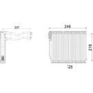 Verdampfer, Klimaanlage AE 161 000P Verdampfer, Klimaanlage AE 161 000P