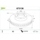 Valeo Bremsscheibe COATED 673138