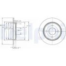 Delphi Bremsscheibe BG3054C Delphi Bremsscheibe BG3054C