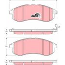TRW Bremsbelagsatz, Scheibenbremse COTEC GDB3380