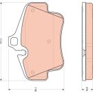 Bremsbelagsatz, Scheibenbremse GDB1758 Bremsbelagsatz, Scheibenbremse GDB1758