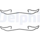 Delphi Zubehörsatz, Scheibenbremsbelag LX0167