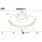 Bremsscheibe 9082817 Bremsscheibe 9082817