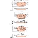 TRW Bremsbelagsatz, Scheibenbremse COTEC GDB3476