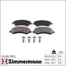 Zimmermann Bremsbelagsatz, Scheibenbremse 24484.190.2