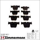 Zimmermann Bremsbelagsatz, Scheibenbremse 24205.165.1