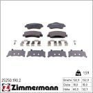 Zimmermann Bremsbelagsatz, Scheibenbremse 25250.190.2
