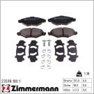 Zimmermann Bremsbelagsatz, Scheibenbremse 23598.180.1