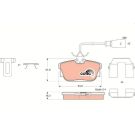 TRW Bremsbelagsatz, Scheibenbremse COTEC GDB1326