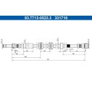 Bremsschlauch 83.7713-0523.3 Bremsschlauch 83.7713-0523.3