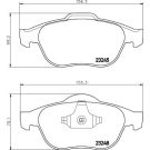 Bremsbelagsatz, Scheibenbremse 8DB 355 009-111