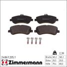 Zimmermann Bremsbelagsatz, Scheibenbremse 24867.205.1