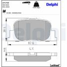 Delphi Bremsbelagsatz, Scheibenbremse LP1740