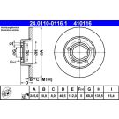 Bremsscheibe 24.0110-0116.1