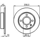 BOSCH Bremsscheibe 0 986 478 501