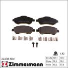 Zimmermann Bremsbelagsatz, Scheibenbremse 24638.190.1