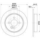 Bremsscheibe 8DD 355 115-261