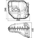 Ausgleichsbehälter, Kühlmittel CRT 9 000S Ausgleichsbehälter, Kühlmittel CRT 9 000S