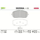 Valeo Bremsbelagsatz, Scheibenbremse EXPERT 302550A
