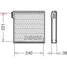 Denso Verdampfer, Klimaanlage DEV09102