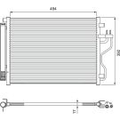 VALEO 814396 Klimakondensator ohne Trockner, Aluminium, 374mm, R 134a VALEO 814396 Klimakondensator ohne Trockner, Aluminium, 374mm, R 134a